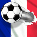 Foot: Ballon transperçant le drapeau français