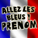 Drapeau français "Allez les bleus!"