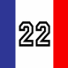France: Drapeau numéro 22